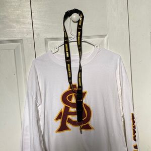 ASU shirt by champion and lanyard